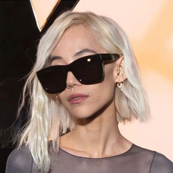 Saint Laurent SL650 MONCEAU 001 Square Sunglasses - Black - Picture 5 of 12